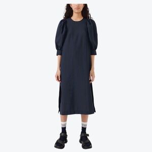 Baum und Pferdgarten Alya Dress Blue Black Stripe Sz 42 NWT